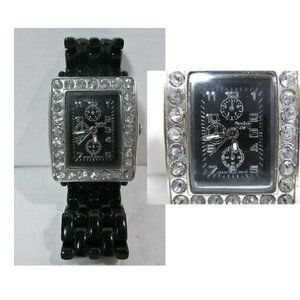 New Sophie by Collezio "Diamond" Gunmetal Statement Watch